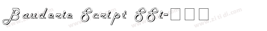 Bauderie Script SSi字体转换